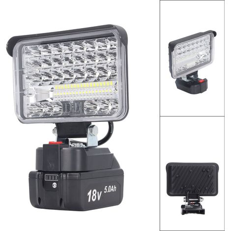 Foco de trabajo LED de 144 W – 7200 lm, potente y portátil para exteriores.