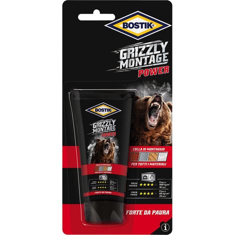 Bostik Grizzly Montage colla di montaggio Blister 100g (1/4)