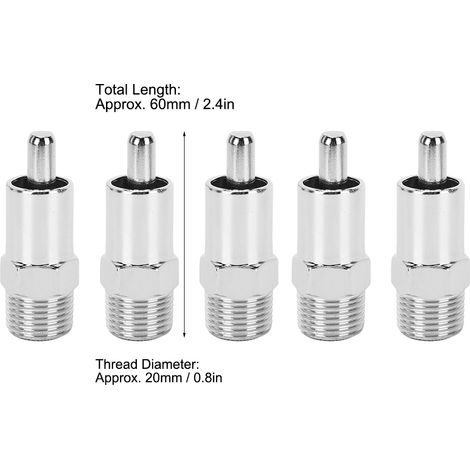 [Abreuvoir Automatique] + [Acier Chrome Plaqué] + [G1/2in] + [5 Pièces Kit] (1/5)