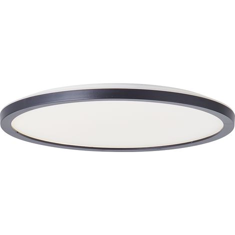 Brilliant lampe Brennan LED panneau en saillie 42cm 4000K noir/blanc métal/verre noir 22 W LED intégré (1/4)