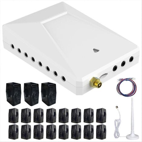 Tuya WLAN-Energiemonitor 200A Drehstrom 4-Leiter mit 50A-Stromkreissensoren, Echtzeit-Stromverbrauchszähler, Solar (1/5)