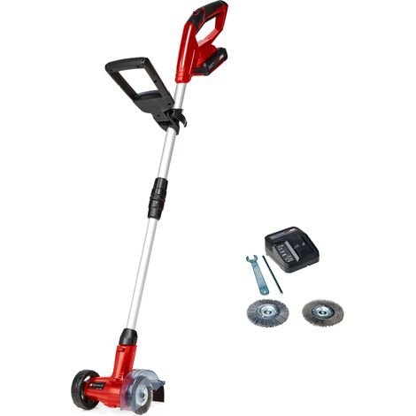 Einhell Akku-Fugenreiniger GC-CC 18 Li Kit Power X-Change (18 V, wechselbare Fugenbürsten aus Nylon & Stahldraht, Teleskop-Führungsholm, inkl. 1x 2,0 Ah Akku + Ladegerät) (1/5)