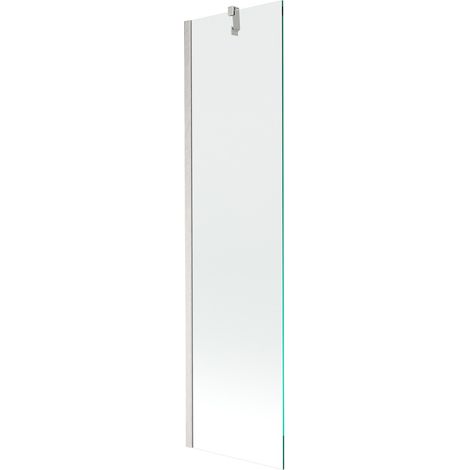 Mexen Next Badewannenwand 1-flügelig 50 x 150 cm, transparent, gebürstetes Nickel - 895-050-000-00-00-97 (1/5)
