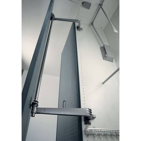 SERVETTO Schwenktürbeschlag MOTION-V KB 900 mm, Aluminium-Druckguss grau (1/5)