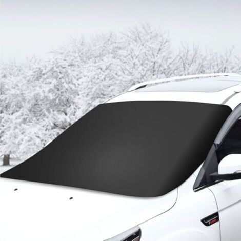 Protège-parabrise anti-givre et pare-soleil pour voiture – Écran solaire isolant hiver/été, universel (170 x 118 cm), protection contre le gel, la chaleur et les UV, adapté à la plupart des voitures e (1/4)