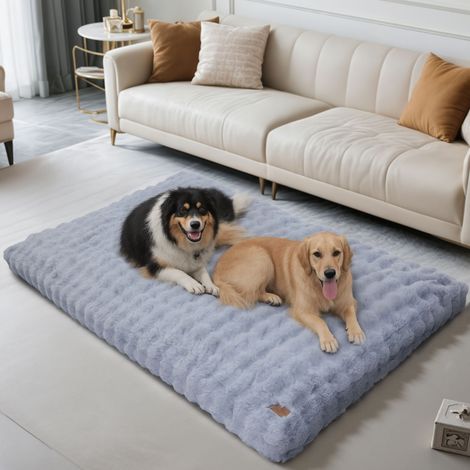 BingoPaw Dog Bed with Removable Washable Cover for Small Medium Large Jumbo Dogs - Grey 130x110x12cm