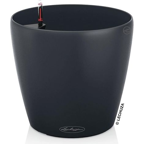 Pot de Fleurs d’Extérieur et d'Intérieur – Color Classico – Réserve d'Eau Intégrée – Coloris Gris Ardoise – Ø 18 x 17 cm (1/5)