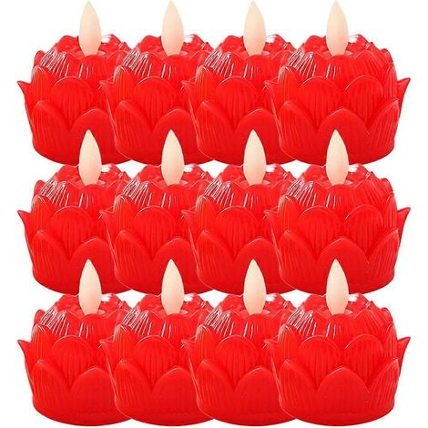 Buddhistische Tischkerze, flammenlose buddhistische Lichter, B--