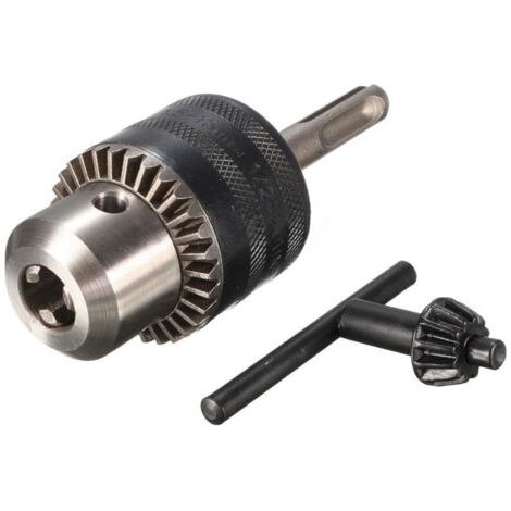 1.5-13mm 6.35mm Tige Hex Mandrin de Perceuse Changement Rapide Mandrin Avec Clé Pour Percer 3/8-24UNF Perceuse Électrique Conversion (1/5)