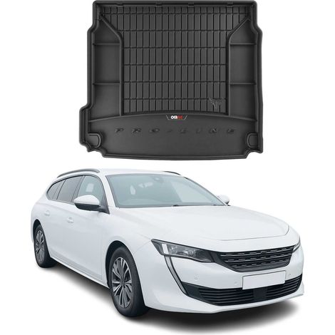 Tapis de Coffre 3D TPE Premium Compatible avec Peugeot 508 II Kombi 2018-2022  Bac de Protection de Coffre Intérieur antidérapant Revêtement de Coffre Bords Hauts pour Voiture Noir (1/5)
