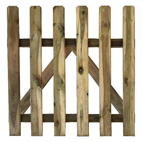 CANCELLETTO CANCELLO IN LEGNO IMPREGNATO PER GIARDINO CM. 100X80H