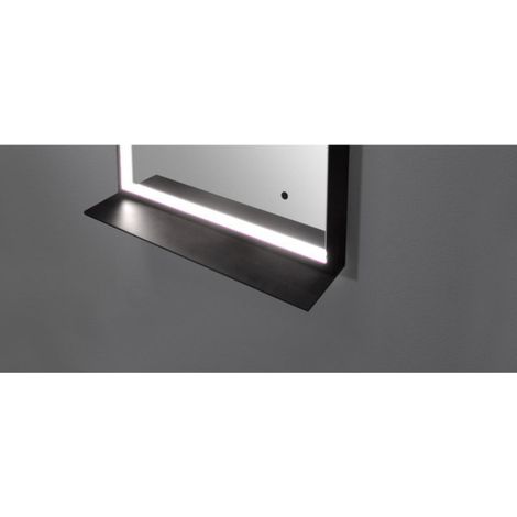 Royal plaza bjorn étagère pour miroir 60 cm noir mat