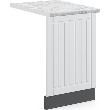 Panel frontal Fame-Line, Blanco casa de campo, 45 cm , ET Mármol, Vicco