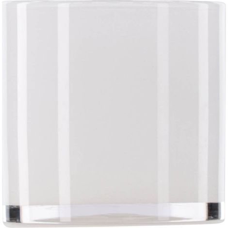 Photophore Déco "Gloria" 12cm Blanc (1/5)