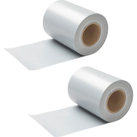 SWANEW Schermo per la privacy del giardino resistente alle intemperie Recinto del giardino 2 pezzi PVC grigio 70mx19cm (1/5)