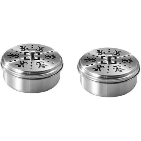Porte-bobine,Support en spirale pour porte patte métallique pour moustiques Support d'encens Brûleur d'encens Support en spirale pour moustiques portables en acier inoxydable (2 PCS) (1/5)