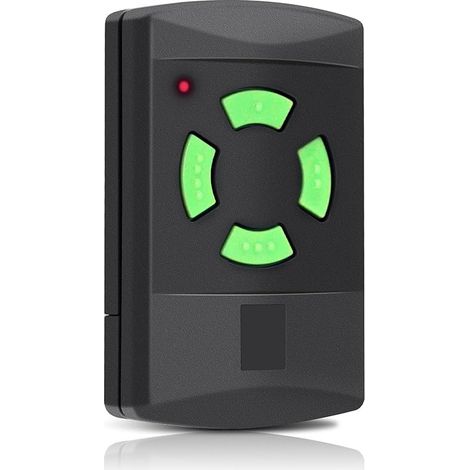 Télécommande de rechange pour émetteur portatif Hörmann hsm4 437230, télécommande auto-apprentissage 26,975 MHz, 4 canaux pour porte de garage, porte d'entrée, porte d'entrée, etc (1/5)