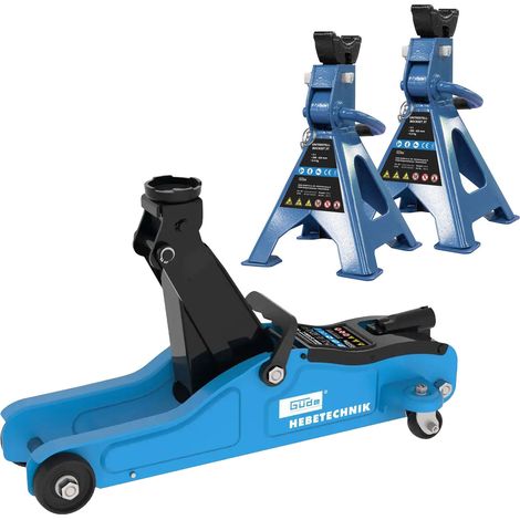 Güde Reifenwechsel-Set Rangierwagenheber GRH2/330L + 2 Unterstellböcke (1/5)