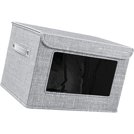 Boîte de rangement en tissu pliable,-Vue de la fenêtre avant