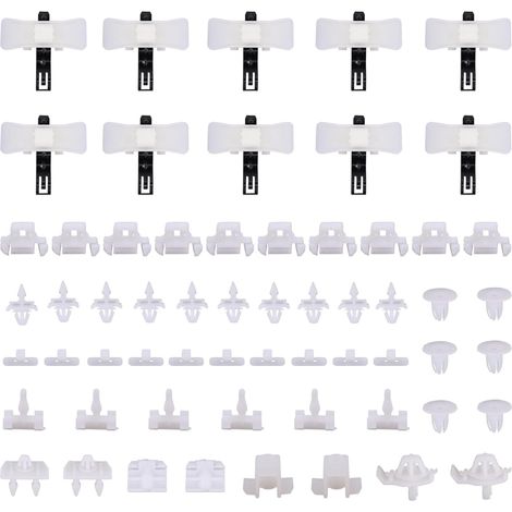 Verkleidungshalterungen, Befestigungsclips, Seitenleistenclips, Zierleisten-Halterungsclip, Metallklemme, Türkotflügel-Metallklemme, Seitenleistenhalter-Reparaturset für W124 S124 (1/5)