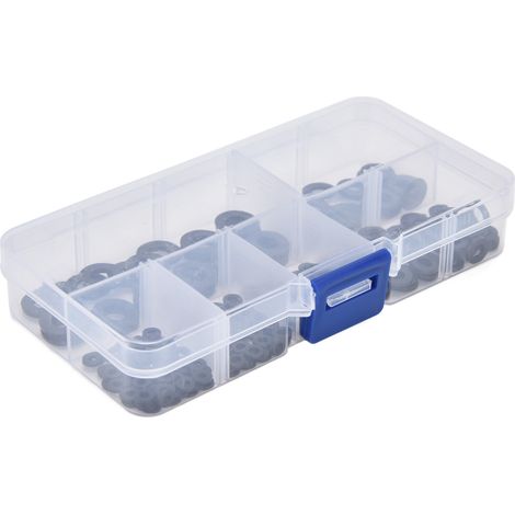 Lot de 250 rondelles en nylon noir M2-M6 (1/5)