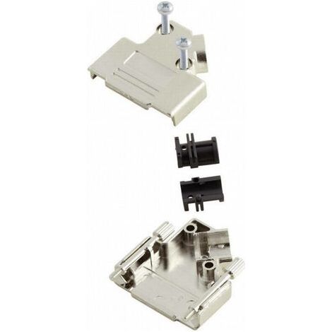 Capot SUB-D 15 pôles MH Connectors 6560-0146-12 plastique, métallisé 45 ° argent 1 pc(s) D16214 (1/5)