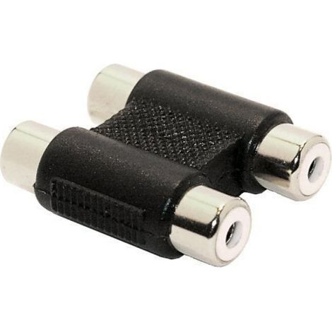Adaptateur Audio - 2x Prise Cinch Femelle à 2x Prise Cinch Femelle - Pour Système Audio Domestique - 1 Pièce