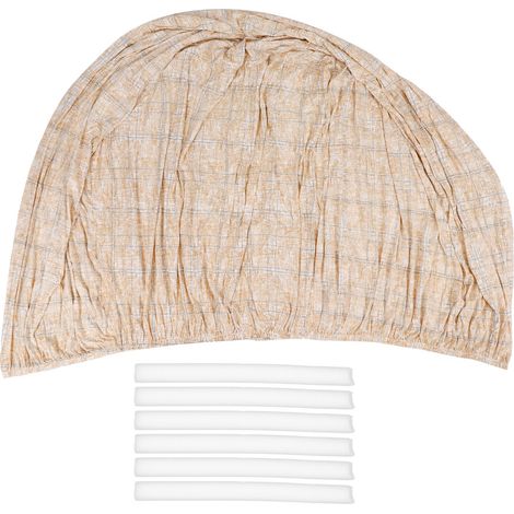 Housse de Canapé Extensible Polyester 1 Place Beige Clair Protection Meuble Douce et Respirante (1/5)