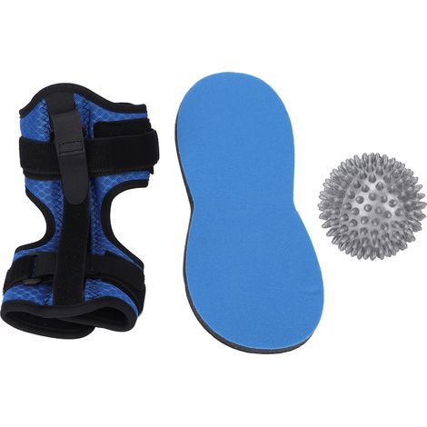 Attelle Nocturne Pour Fasciite Plantaire - Sangle D'Étirement + Balle De Massage À Picots - Réglable En Angle - Pour Soulagement Des Douleurs Du Talon Et De La Voûte (1/5)