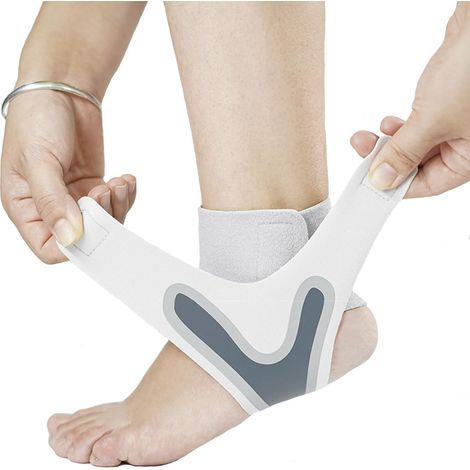 Lot de 2 chevillères et supports élastiques pour hommes et femmes, chevillère, manchon de compression, bandage de cheville, chevillère, chevillère p (1/5)