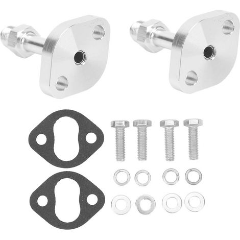 Kit 2 brides d'alimentation et retour d'huile turbo M6, boulons restrictifs, adaptateur drain pour CT12 CT20 CT26, eau et huile (1/5)