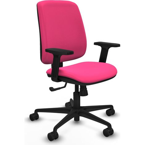 Chaise de bureau piqueras y crespo Alares similicuir rose ergonomique (1/2)