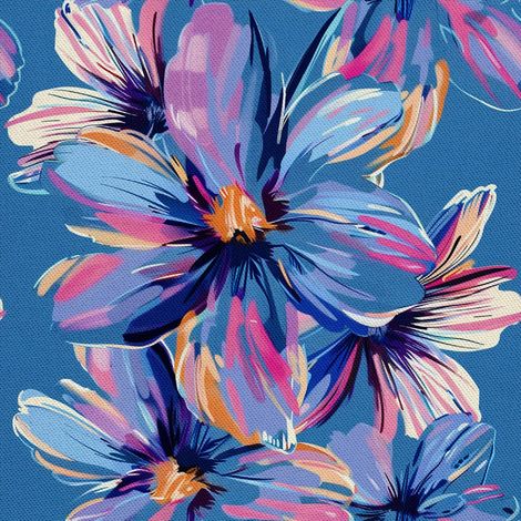 Tissu décoratif d'extérieur Oxford - Motif Fleurs I DX5278 (1/5)
