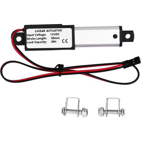 Mini-Linearantrieb, wasserdicht, Mikro-Kleinbewegung, DC12V, 30 mm Hub für Roboter, DIY-Kraft 30N