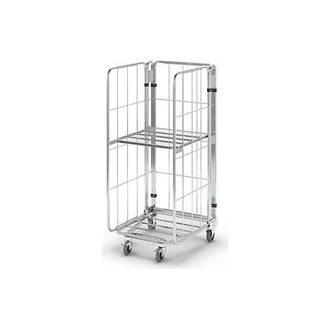 kaiserkraft  Rollcontainer  impilabile  3 lati  con ripiano a