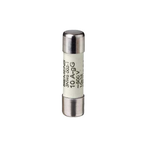 Cartuccia Fusibile Cilindrica Sentron, 10 x 38 mm, 10 A, gG, Un AC: 500 V