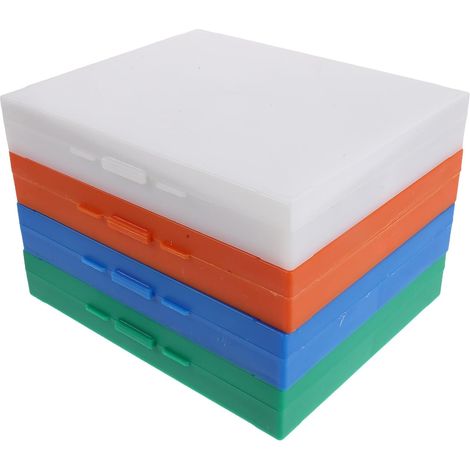 Boîte de Rangement pour Lames de Microscope 100 Places 4 Pièces Repérage Numéroté, Empilage Stable, pour Recherche et Stockage Courant (1/5)