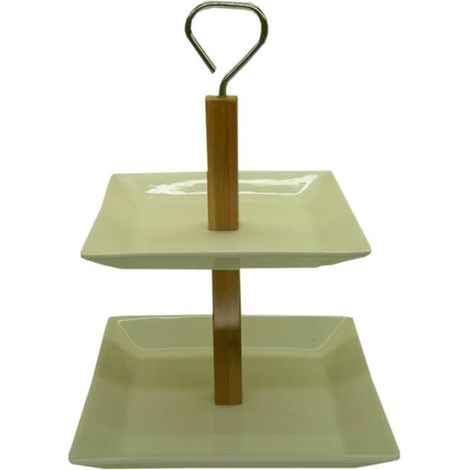 Tartero de metal verde 19,5x19,5x27 (1/4)