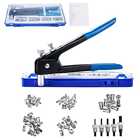 86Pcs Rivet Gun M3 M4 M5 M6 M8 Threaded Nut Rivet Nut Tool Riveting Pliers Threaded Insert Kit (1/5)