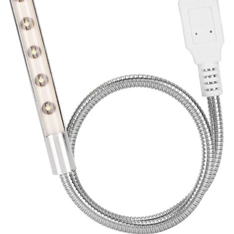 Luz nocturna portátil con teclado USB de 10 LED de bajo consumo