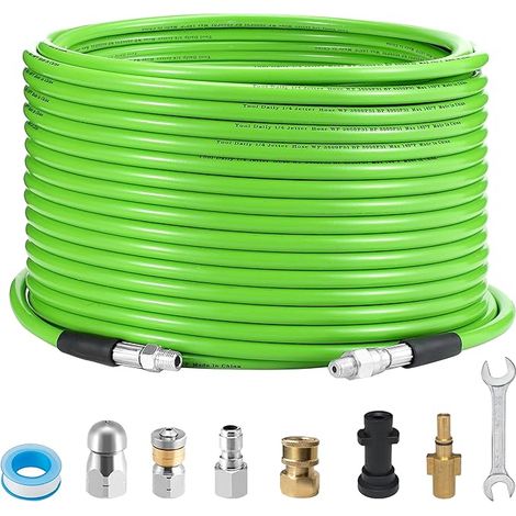 Drain Unblocker Pipe for K2-K7 AQT Drain Unblocker Kit Adaptors Pressure Cleaner Jet Nozzle Rotating (1/4)
