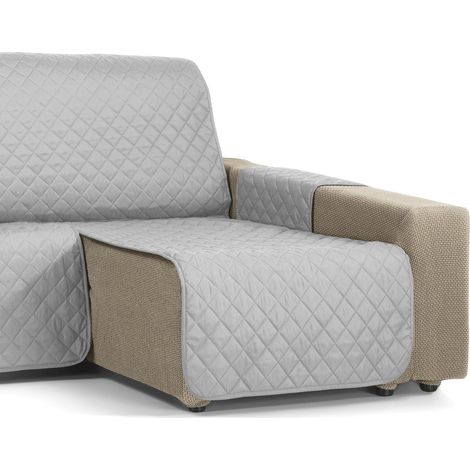 Housse de Chaise Longue rembourrée Ambar, 200 cm, Gris (1/5)