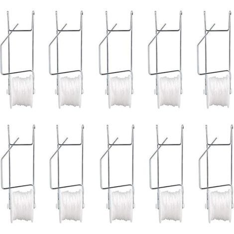 Lot de 10 crochets support tomate à rouleau, crochet de suspension pour plantes grimpantes concombre vigne potager (1/5)