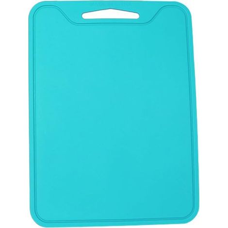 Flexibles und hitzebeständiges Silikon-Schneidebrett, leicht zusammenzufalten, geeignet für Campingküche, praktische, doppelseitige und rutschfeste Matte (1/5)