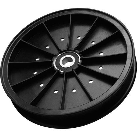 Poulie de renvoi 109-0996 de rechange pour Exmark pour lazer Z AS pour série E pour série S – Galet de renvoi en V en métal pour systèmes de courroie de tondeuse à zéro tour de 22 cm (1/5)