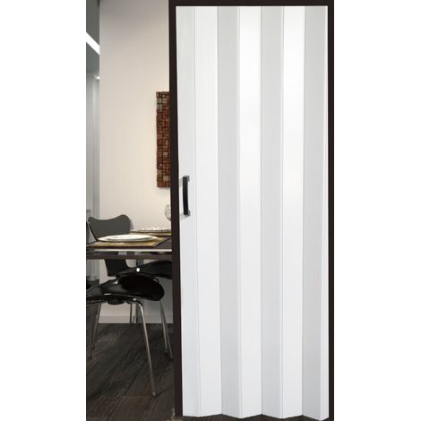 TrendLine Falttür PVC schwarz/weiß 88 x 205 cm