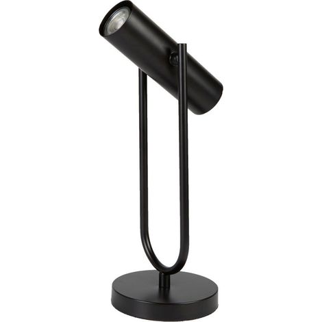 Lampe de table design salle de travail lecture veilleuse lampe noir projecteur pivotant (1/3)