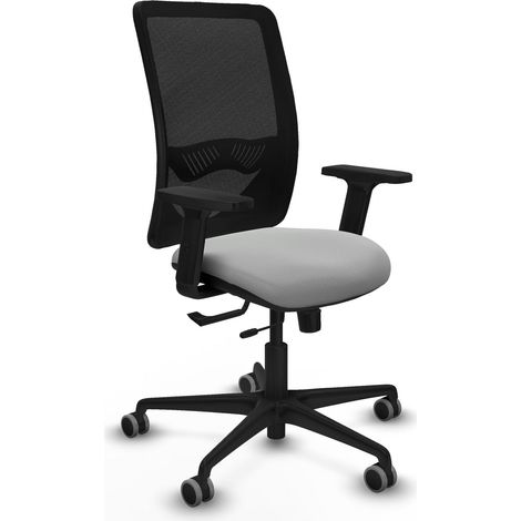 Silla de oficina piqueras y crespo Zulema gris claro similpiel (1/2)