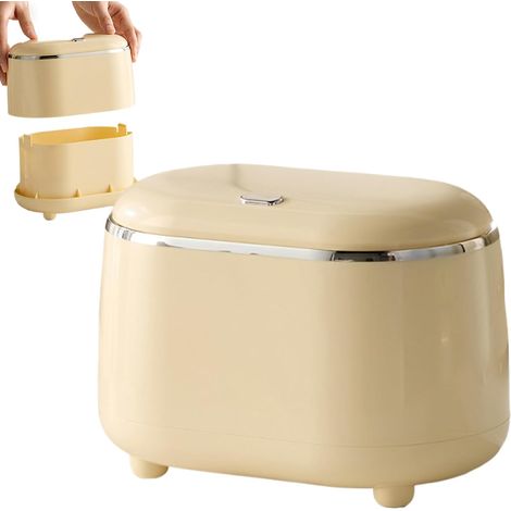 Petites poubelles de bureau - mini-poubelles avec couvercle à clipser , table compactes Tête lit élé (1/5)