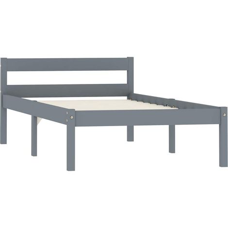 Maison Exclusive - Giroletto senza Materasso Grigio 100x200 cm in Legno di Pino (1/5)